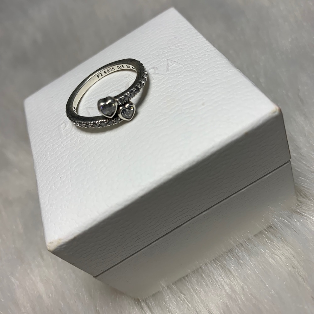 PANDORA 2 HEARTS RING